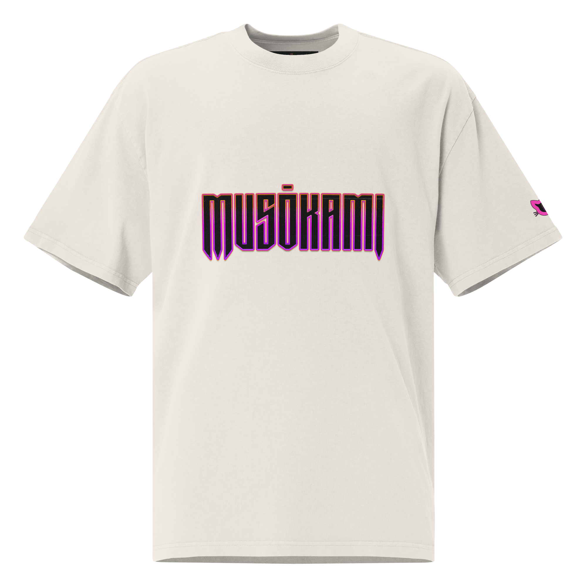 CAT MAGICK OVERSIZED FADED TEE - MUSOKAMI